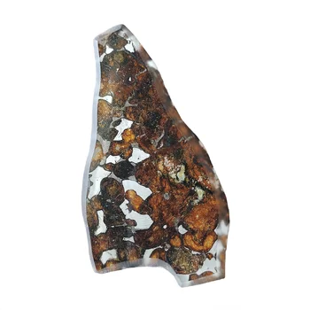 17 г оливкового метеорита SERICHO Pallasite, высококачественная коллекция образцов оливкового метеорита - Из Кении - TA249