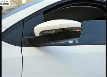 2 шт./лот Зеркало заднего вида из нержавеющей стали с защитой от трения световая полоса с защитой от трения для 2014-2017 Volkswagen VW POLO