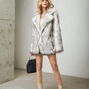 2023 Осенне-зимний женский белый низ, черное остроконечное пальто для костюма средней длины, меховая шуба