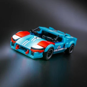 254ШТ MOC Speed Champions GT40 Модель супер спортивного автомобиля Строительные блоки Технологические кирпичи DIY Творческая сборка Детские игрушки Подарки