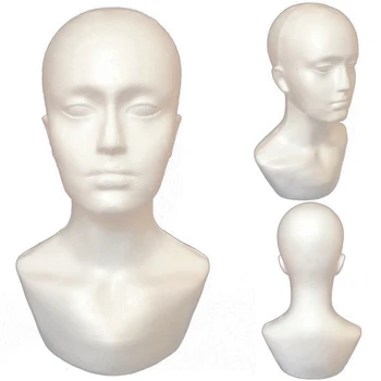 3X поролоновый мужской дисплей, манекен, голова манекена, парики, шляпа, шарф, подставка для модели