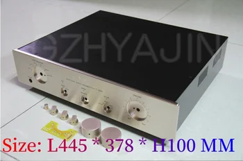 Accuphase Golden Through C-2810 Front Special, полностью алюминиевый корпус, размер: L445 * 378 * H100 мм