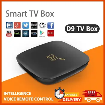 D9 Smart TV Box Android 10,0 2,4 G WIFI 4K HD телеприставка 905 Core 16 ГБ 256 ГБ Медиаплеер для видео 8 ГБ 128 ГБ Домашний кинотеатр 3D Box