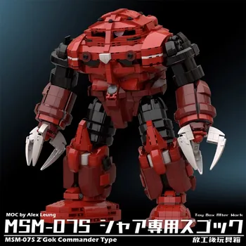 MOC строительный блок робот Char MSM-07S красный волшебный краб модель меха собранная игрушка украшение