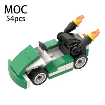 MOC1220 Креативная игра Гоночная модель Кирпичный Сборочный автомобиль Мотоцикл Строительный блок из мелких частиц Игрушка Украшение детского подарка