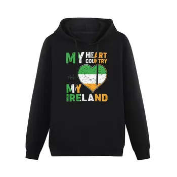 My Heart, Моя Страна, Моя Ирландия, Мужской хлопковый свитер с капюшоном 6XL, осенний уличный пуловер, толстовка, повседневная толстовка в стиле хип-хоп