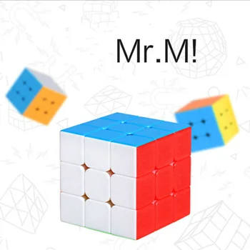 Shengshou 3x3x3 Mr.M Магнитный Нео Куб Волшебная Извилистая Игрушка-Головоломка Красочные Пазлы Без Наклеек Для Детских Игрушек Cubo
