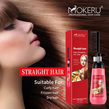 Straighten Hair Care Средство для выпрямления волос Крем для выпрямления волос для лечения глубоких вьющихся волос Питательный 150 мл