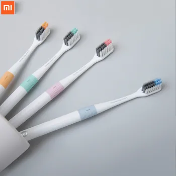 Xiaomi Youpin Doctor B Зубная Щетка Bass Method С многослойным покрытием better Brush Wire 4 цвета, включая 1 Дорожную Коробку Для Умного Дома
