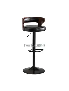 Барный стул современный простой легкий роскошный барный стул с поворотной барной спинкой бытовой табурет подъемный стул из нержавеющей стали
