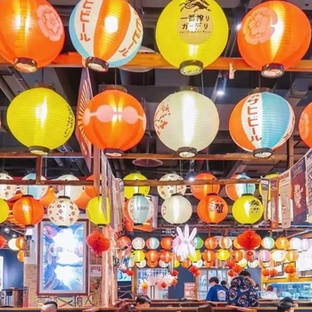 Водонепроницаемые фонари в корейском японском стиле, саке, Изакая, суши, лапша Ламиан, ресторан кухни, реклама, Праздничные украшения