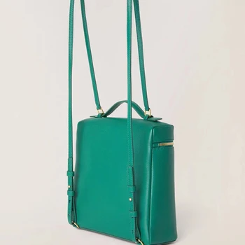 Высококачественный 2023 весна/лето, новый кожаный рюкзак со страусиным узором, большой вместимости, простой модный рюкзак в европейском стиле