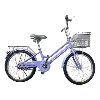 Детский велосипед с рамой из алюминиевого сплава, передний суппорт, односкоростной велосипед, установка прогулочного велосипеда, Студенческий задний тормоз