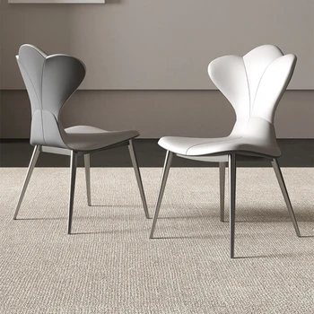 Дизайн мероприятия Свадебные обеденные стулья для кафе Со спинкой Белые Эргономичные обеденные стулья для кафе Nordic Silla Comedor Мебель для дома YX50DC