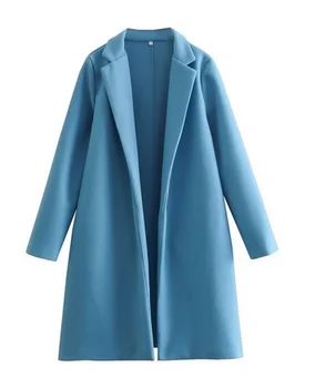 Женское волнистое пальто ручной работы с двусторонним кашемировым жакетом и кашемировым пальто