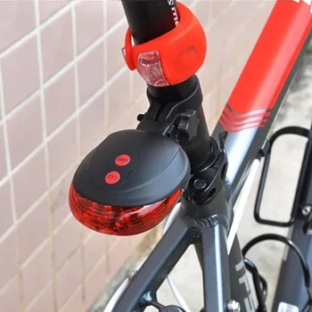 Задний фонарь велосипеда с 5 светодиодами, задний фонарь для езды на велосипеде, предупреждающий задний фонарь для дорожного горного велосипеда, Параллельная линия, безопасность ночной езды на велосипеде, Красная лампа