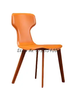 Индивидуальное кожаное кресло-седло Home Nordic Light, стул для ресторана класса люкс в отеле, стул в индустриальном стиле, Дизайнерский Простой итальянский