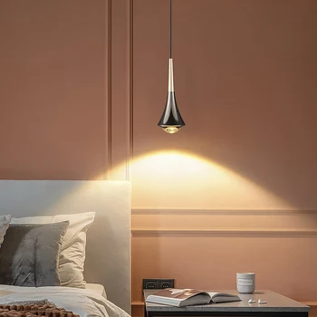 Креативный дизайн Светодиодный подвесной светильник Спальня Современная минималистичная Люстра Прикроватная гостиная Лампа в форме летающей тарелки Домашний декор