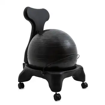 Кресло-мяч FitPro 50 см, ПВХ, серое, BCHX