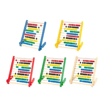 Математическая игрушка для малышей Игра в бисер Дошкольное образование 10-рядная счетная рамка для детей младшего школьного возраста Мальчиков и девочек