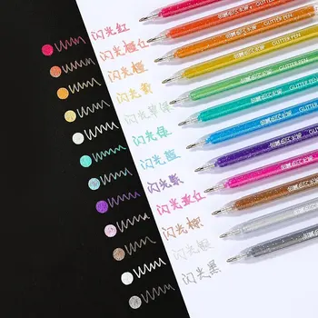 Набор цветных гелевых ручек 0,5 мм, альбом для записей, кавайные шариковые ручки, канцелярская ручка, Корейские офисные аксессуары