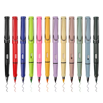 набор цветных карандашей 12шт Forever, Карандаши 0,5 мм Forever с ластиком, Карандаши Infinity, Карандаши без чернил, Цветные карандаши для детей
