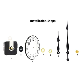Набор часовых механизмов Наборы для ремонта часов своими руками с маятниковым часовым механизмом и металлическими указателями Подарок для детей