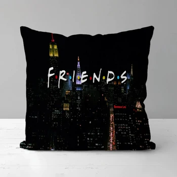 Наволочки для телешоу Friends; Декоративные подушки для дивана; Наволочка с двусторонней печатью; короткие плюшевые подушки для декора дома