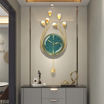 Настенные часы Современный дизайн, искусство, часы для гостиной, домашний декор, Бесшумное Краткое подвешивание
