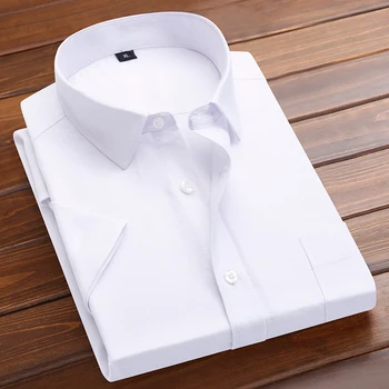 Новая повседневная рубашка Мужская трендовая тонкая рубашка с короткими рукавами Повседневная деловая удобная рубашка Молодежные студенческие топы