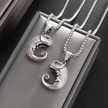 Новое Изысканное ожерелье с подвеской в виде ящерицы для мужчин и женщин на День рождения, Модные ювелирные изделия, Подарочные Аксессуары