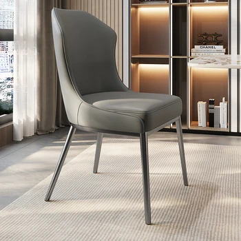 Обеденный стул Relax Lounge, итальянские металлические эргономичные серые стулья в скандинавском стиле, Современная роскошная мебель для балкона Sillon Dormitorio, WXH29XP