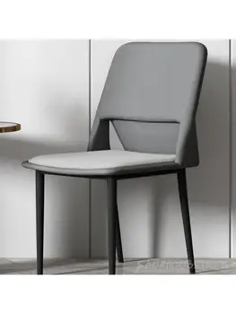 Обеденный стул из ткани Nordic Light класса Люкс, Современный минималистичный стул с сетчатой красной спинкой для макияжа, Ресторан, отель, Домашняя столовая