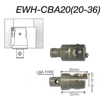 Прецизионная расточная головка EWH из нержавеющей стали EWH-CBA20(20-36)