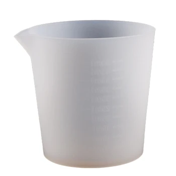 Прозрачный силиконовый мерный стаканчик емкостью 50 мл для гипсовой свечи