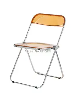 Прозрачный стул, сетка, Красный стул для фотографий, Магазин модной женской одежды, Акриловый стул Ins Wind, обеденный стул, табурет, складной стул