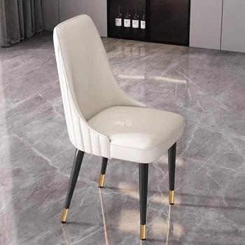Роскошный обеденный стул с металлической обивкой, Современная спальня, Офисные стулья для одиноких Геймеров, Кухонный компьютер, Мебель для гостиной