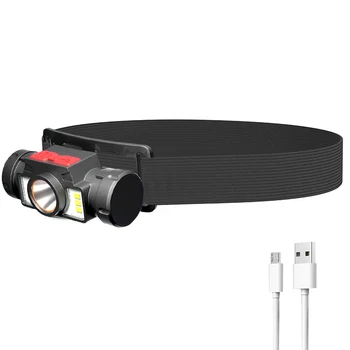 Светодиодная лента для фар XPE, USB-зарядка, налобный фонарик, Waterpoof, Аварийная фара, Регулируемое освещение для пеших прогулок, рыбалки