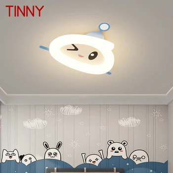 Современный потолочный светильник TINNY LED, 3 цвета, креативный мультяшный детский светильник для дома, декоративный светильник для детской спальни